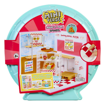 MGA's Miniverse Make It Mini Spaces Pizza Shop - Incluye 1 Pack, Juego de construcción, DIY, Manualidades, para Coleccionistas y Niños Mayores de 8 Años, NO Comestible