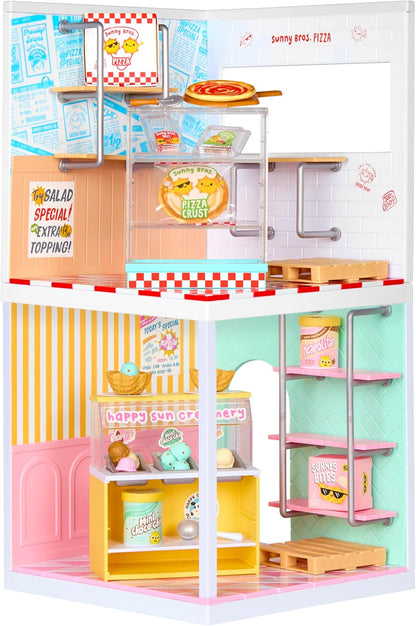 MGA's Miniverse Make It Mini Spaces Pizza Shop - Incluye 1 Pack, Juego de construcción, DIY, Manualidades, para Coleccionistas y Niños Mayores de 8 Años, NO Comestible
