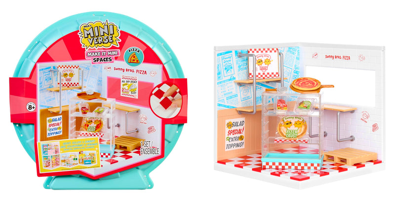 MGA's Miniverse Make It Mini Spaces Pizza Shop - Inclusief 1 Set, Bouwset, Doe-Het-Zelf, Knutselen, Voor verzamelaars & Kinderen vanaf 8 jaar, NIET EETBAAR