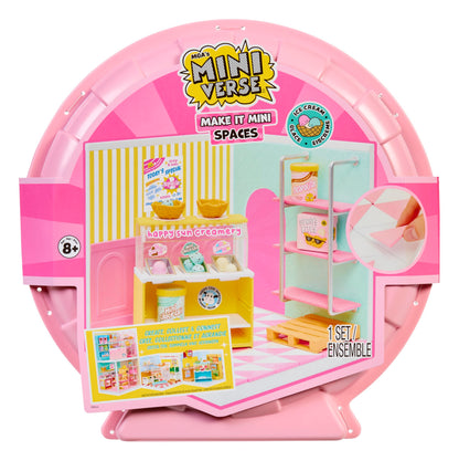 MGA's Miniverse Make It Mini Spaces Ice Cream Shop - Inklusive 1 Packung, BAU-Set, DIY, Bastelei, Für Sammler & Kinder ab 8 Jahren, Nicht ESSBAR