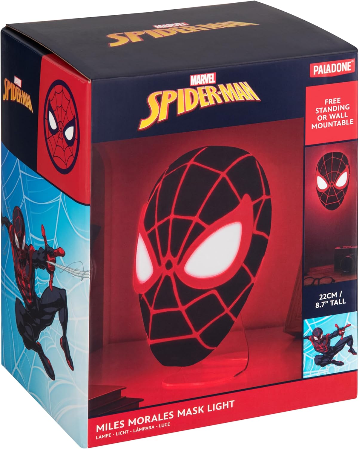 Miles Morales Spider-Man Mask LED Light