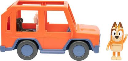 Bluey Heeler Family Road Trip 4WD Vehicle, Includes Articulated Chilli Figure, With Open Roof To Easily Fit 4 Figures Inside, Ideal for all 2.5 Inch Figures (Sold Separately
