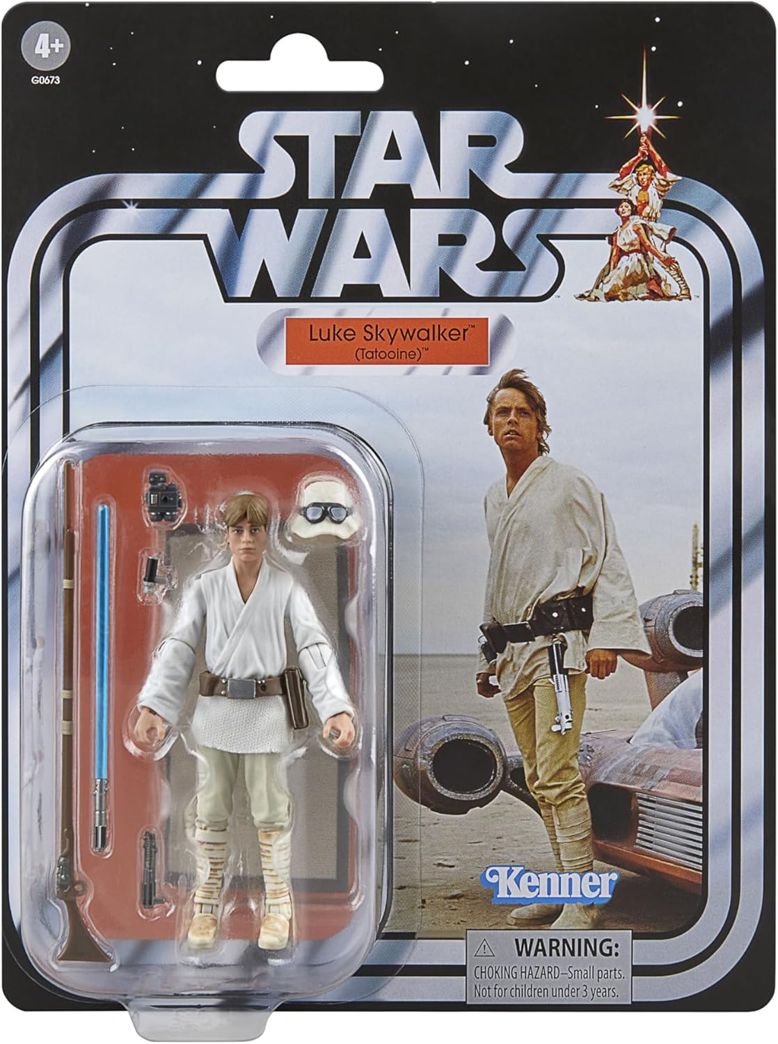 Star Wars The Vintage Collection Landspeeder & Luke Skywalker, Star Wars: A New Hope 9.5-cm Action Figure & Vehicle