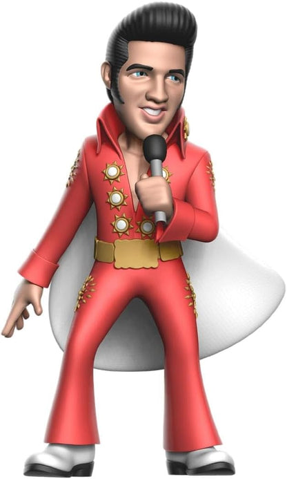 MINIX Bandai Sammelfigur, 12 cm, Elvis roter Anzug, Sammlerstücke für Ausstellung, Geschenkidee, Spielzeug für Kinder und Erwachsene, TV-Fans (MN18918