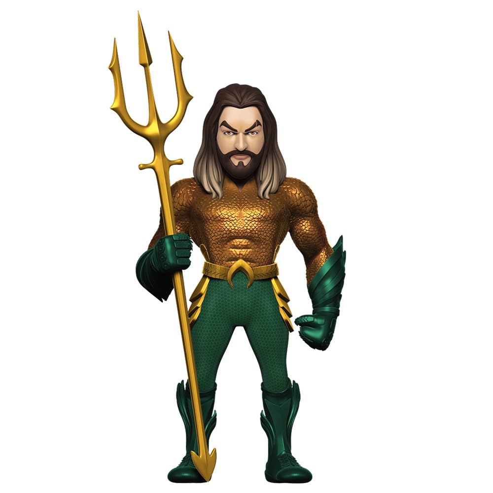 MINIX Bandai Sammelfigur, 12 cm, DC, Aquaman, Sammlerstücke für Ausstellung, Geschenkidee, Spielzeug für Kinder und Erwachsene, TV-Fans (MN19212