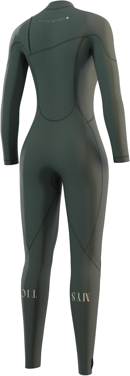 2023 Mystic Womens The One 4/3 GBS Zip-Free Wetsuit - Dark Olive