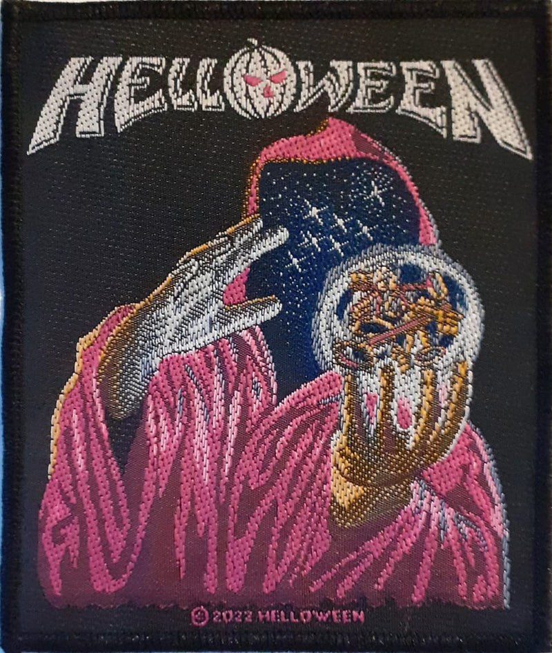 Helloween - Toppa con scritta "Keeper of the Seven Keys", 9 x 10 cm
