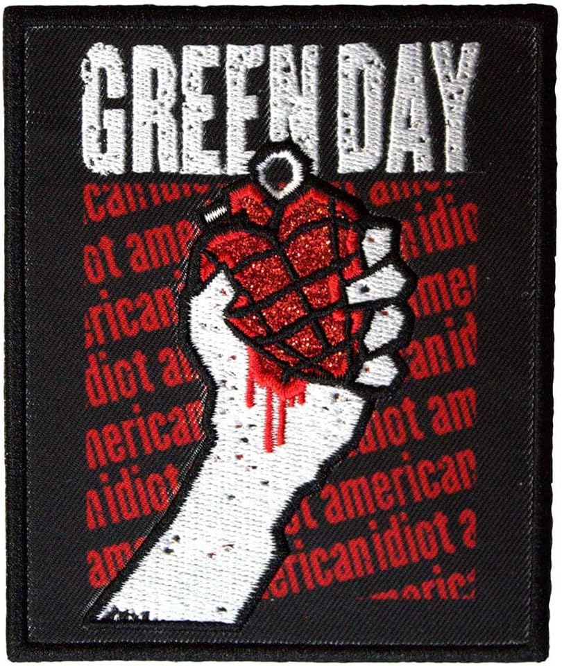 Green Day - Green Day Woven Patch: American Idiot Text Repeat (Standard)