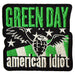 Rock Off officially licensed products Verde Day American Idiot Wings Standard Woven Patch Size Accessory Size