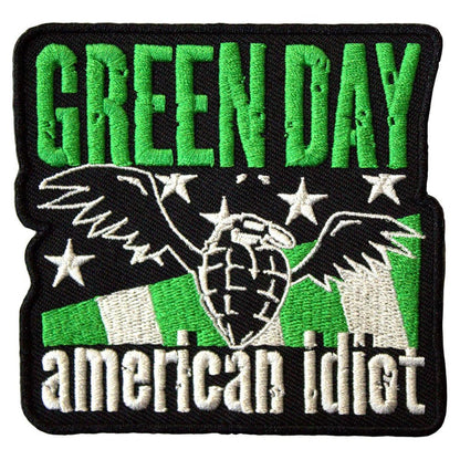 Rock Off officially licensed products Verde Day American Idiot Wings Standard Woven Patch Size Accessory Size