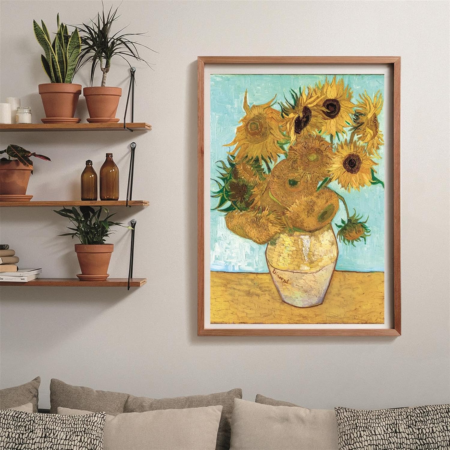Clementoni Puzzle Museum Sunflower 1000 Stücke, Compact Box - Puzzle für Erwachsene 14-99 Jahre, Geschenk für Mann und Frau, Made in Italy, 39966