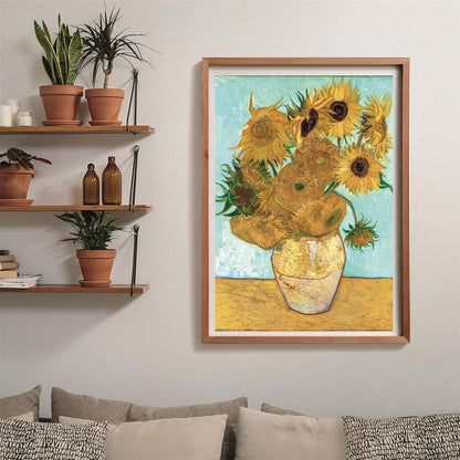 Clementoni Puzzle Museum Sunflower 1000 Stücke, Compact Box - Puzzle für Erwachsene 14-99 Jahre, Geschenk für Mann und Frau, Made in Italy, 39966