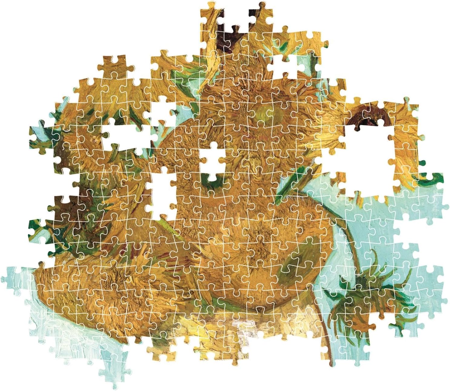 Clementoni Puzzle Museum Sunflower 1000 Stücke, Compact Box - Puzzle für Erwachsene 14-99 Jahre, Geschenk für Mann und Frau, Made in Italy, 39966