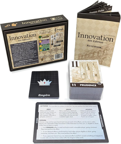 Asmadi Games | Innovation: Fourth Edition | Board Game | Ages 14+ | 2-4+ Players | 30-60 Minutes Playing Time