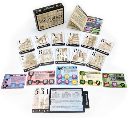 Asmadi Games | Innovation: Fourth Edition | Board Game | Ages 14+ | 2-4+ Players | 30-60 Minutes Playing Time