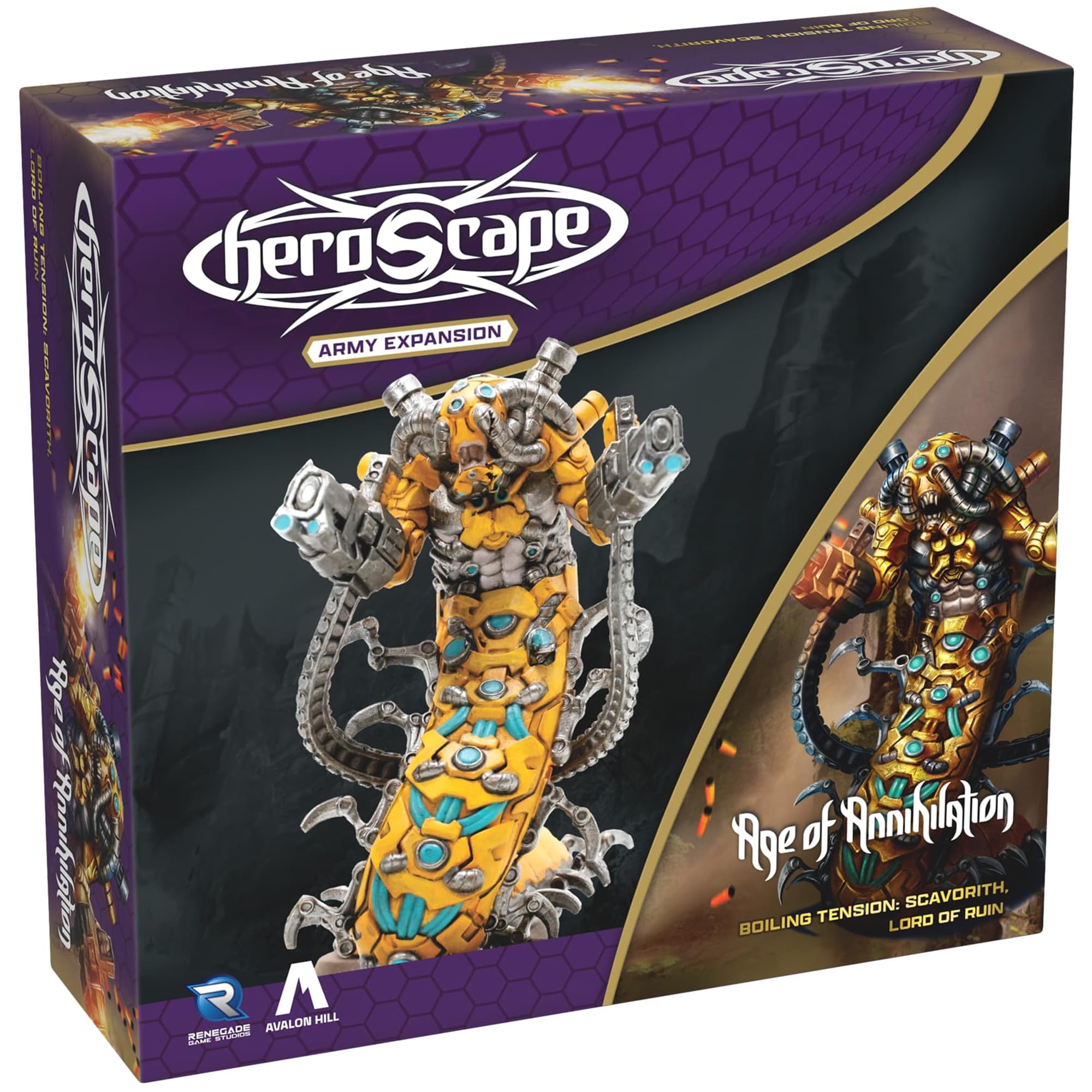 Renegade Game Studios | Heroscape: Boiling Tension Scavorith Lord of Ruin | Espansione per Gioco di Miniature | 2–4 Giocatori | 60–120 Minuti