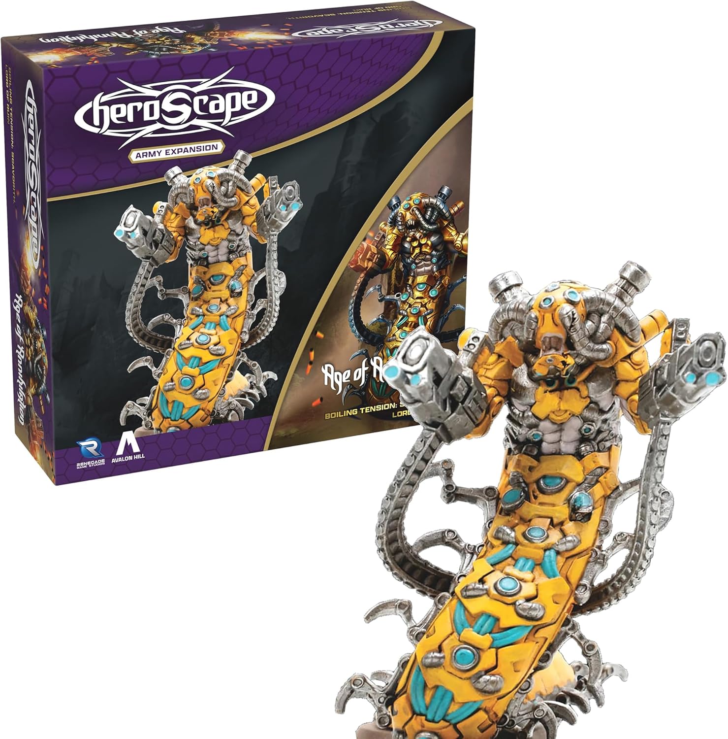 Renegade Game Studios | Heroscape: Boiling Tension Scavorith Lord of Ruin | Espansione per Gioco di Miniature | 2–4 Giocatori | 60–120 Minuti