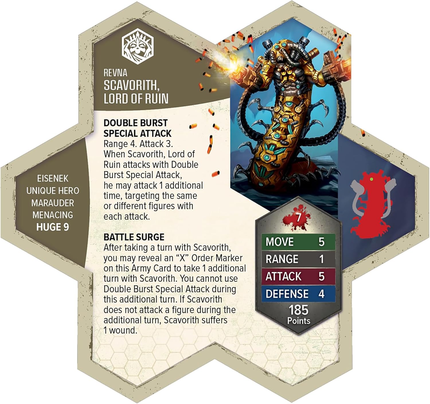 Renegade Game Studios | Heroscape: Boiling Tension Scavorith Lord of Ruin | Espansione per Gioco di Miniature | 2–4 Giocatori | 60–120 Minuti