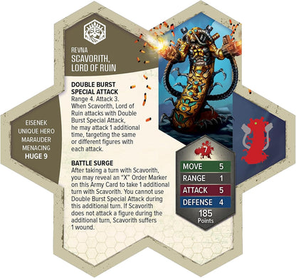 Renegade Game Studios | Heroscape: Boiling Tension Scavorith Lord of Ruin | Espansione per Gioco di Miniature | 2–4 Giocatori | 60–120 Minuti