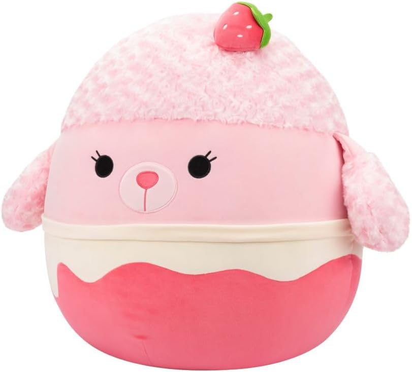 Squishmallows Original 20-Inch Chloe the Strawberry Milkshake Poodle