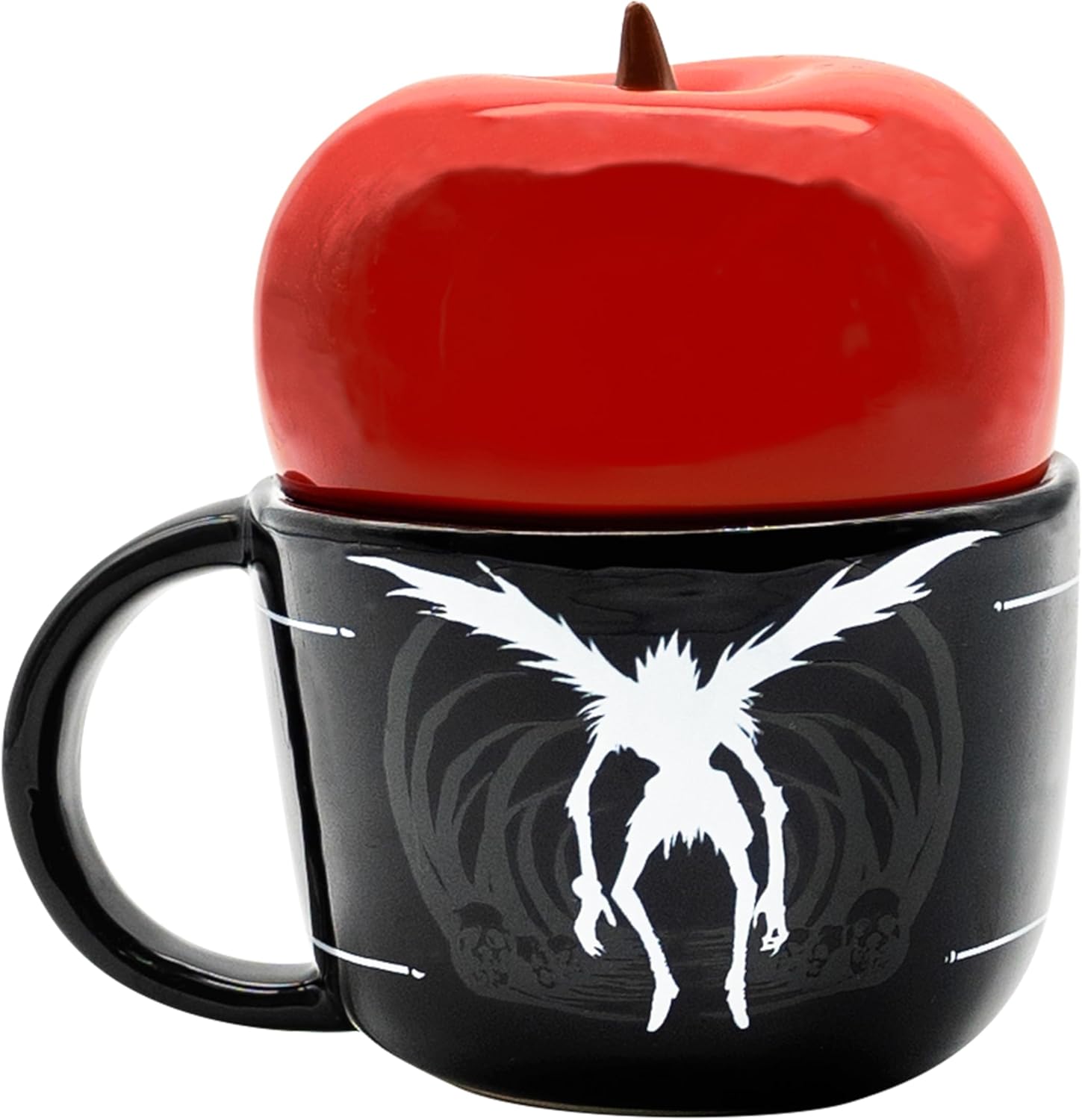 ABYSTYLE Tazza da tè e caffè in ceramica 3D con mela Death Notw Anime Manga Drinkware Home & Kitchen Merch Gift