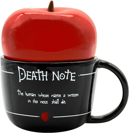 ABYSTYLE Tazza da tè e caffè in ceramica 3D con mela Death Notw Anime Manga Drinkware Home & Kitchen Merch Gift