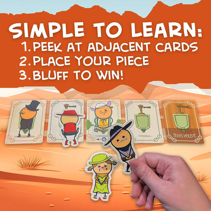 Joking Hazard Texas Age 10+ Hold It Card Game - Wild West Bathroom Card Game by Cyanide & Happiness - Push Your Luck Party Game for 2-6 Players | Hilarious Fun for Game Night