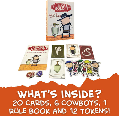 Joking Hazard Texas Age 10+ Hold It Card Game - Wild West Bathroom Card Game by Cyanide & Happiness - Push Your Luck Party Game for 2-6 Players | Hilarious Fun for Game Night