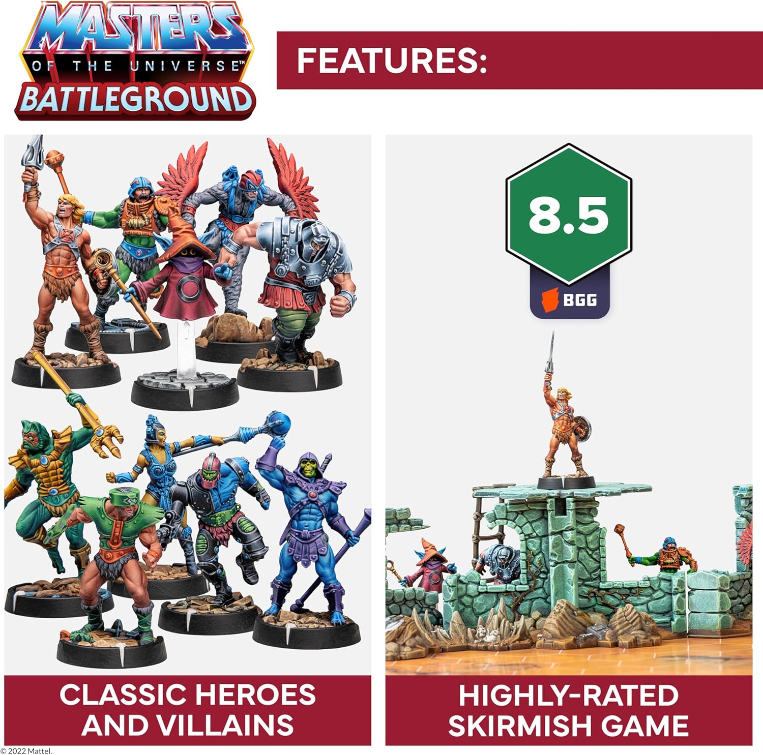 Archon Studio MOTU0018 Wave 1 Evil Warriors Faction Scareglow, Beast Man Accessories, Multicoloured