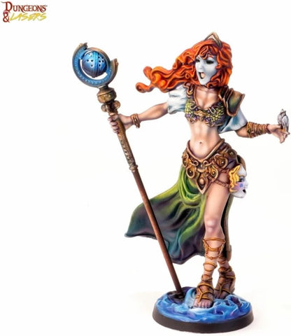 Dungeons & Lasers: Ygrid The Giantess - 1 Miniature with Scenic Base - DND Figurine for Tabletop RPG Games 5E Compatible - Large Scale Unpainted and Unassembled - Ages 14+
