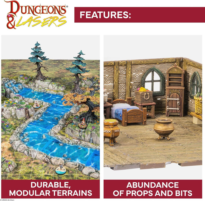 Dungeons & Lasers Wolfrake Dragon Miniature - 4.4" Tall Figure (113mm) with Scenic Base - 5E Compatible for DND and Tabletop RPG Games - Highly Detailed, Unassembled, Unpainted - for Ages 14 Years +