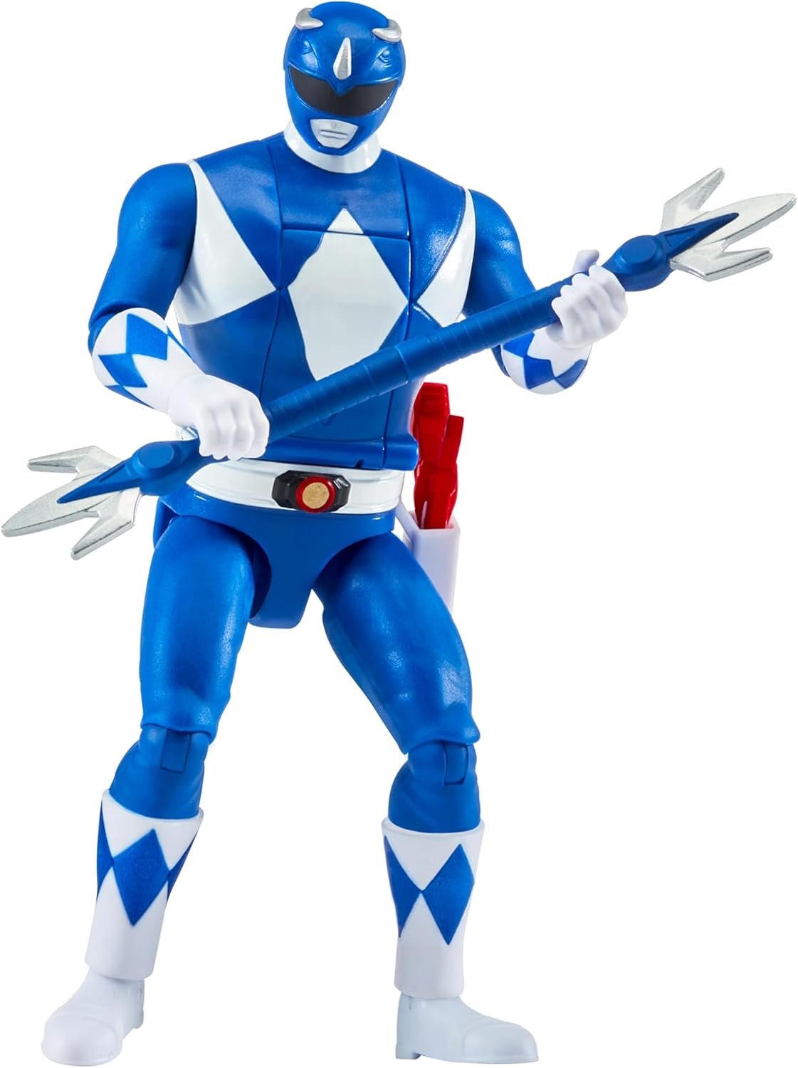 Power Rangers Mighty Morphin Auto-Morphin Blue Ranger Action Figure