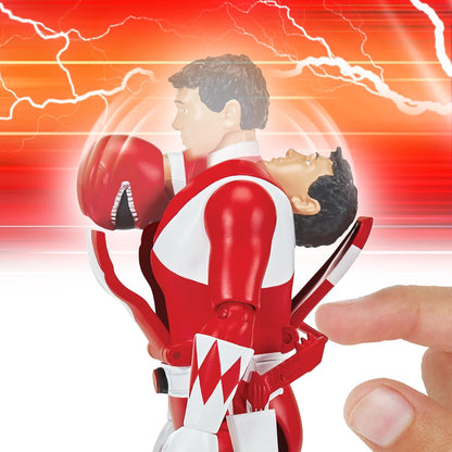 Power Rangers Mighty Morphin Auto-Morphin Red Ranger Action Figure, 9"