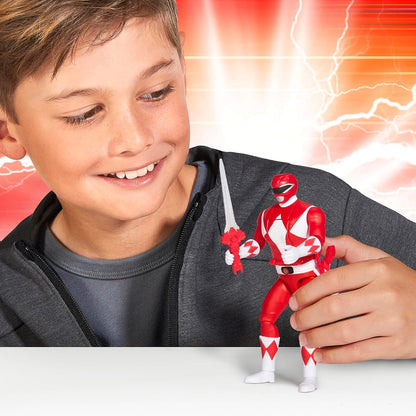 Power Rangers Mighty Morphin Auto-Morphin Red Ranger Action Figure, 9"