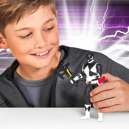 Power Rangers Mighty Morphin Auto-Morphin Black Ranger Action Figure