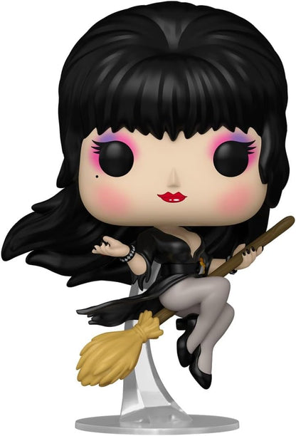 Funko Pop! Icons: Elvira Mistress Of the Dark – Elvira Mistress Of the Dark Broom - Collectable Vinyl Figure - Gift Idea - Official Merchandise - Toys for Kids & Adults - Movies Fans