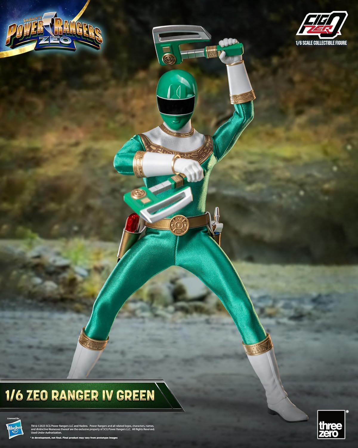 Power Rangers Zeo: FigZero Zeo Ranger IV Green 1:6 Scale Action Figure