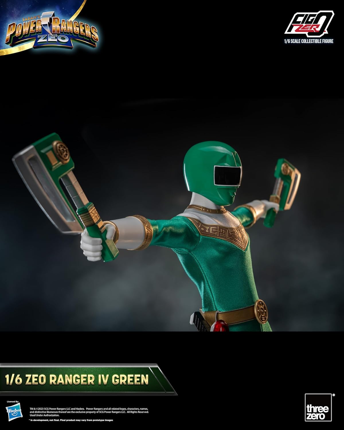 Power Rangers Zeo: FigZero Zeo Ranger IV Green 1:6 Scale Action Figure