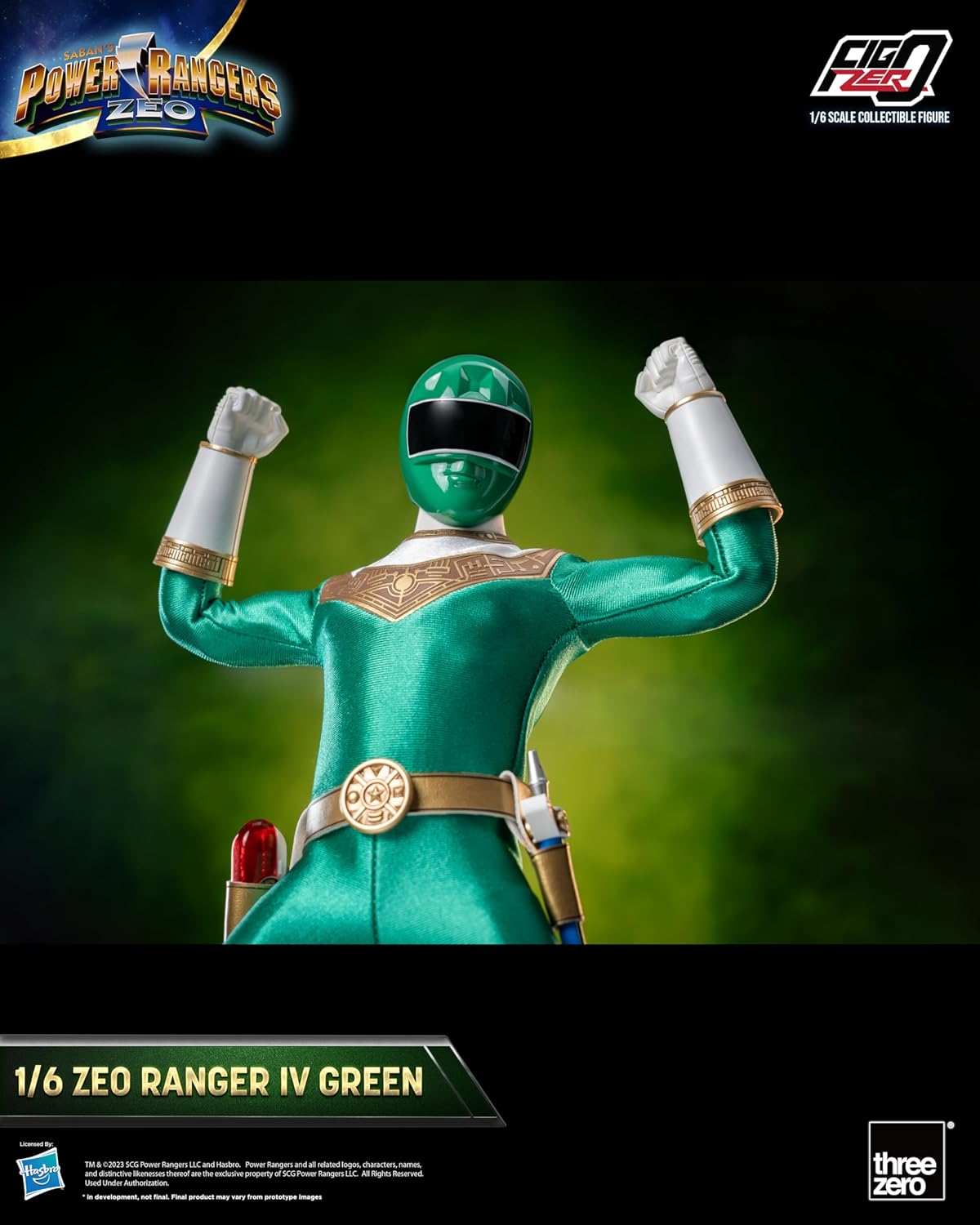 Power Rangers Zeo: FigZero Zeo Ranger IV Green 1:6 Scale Action Figure