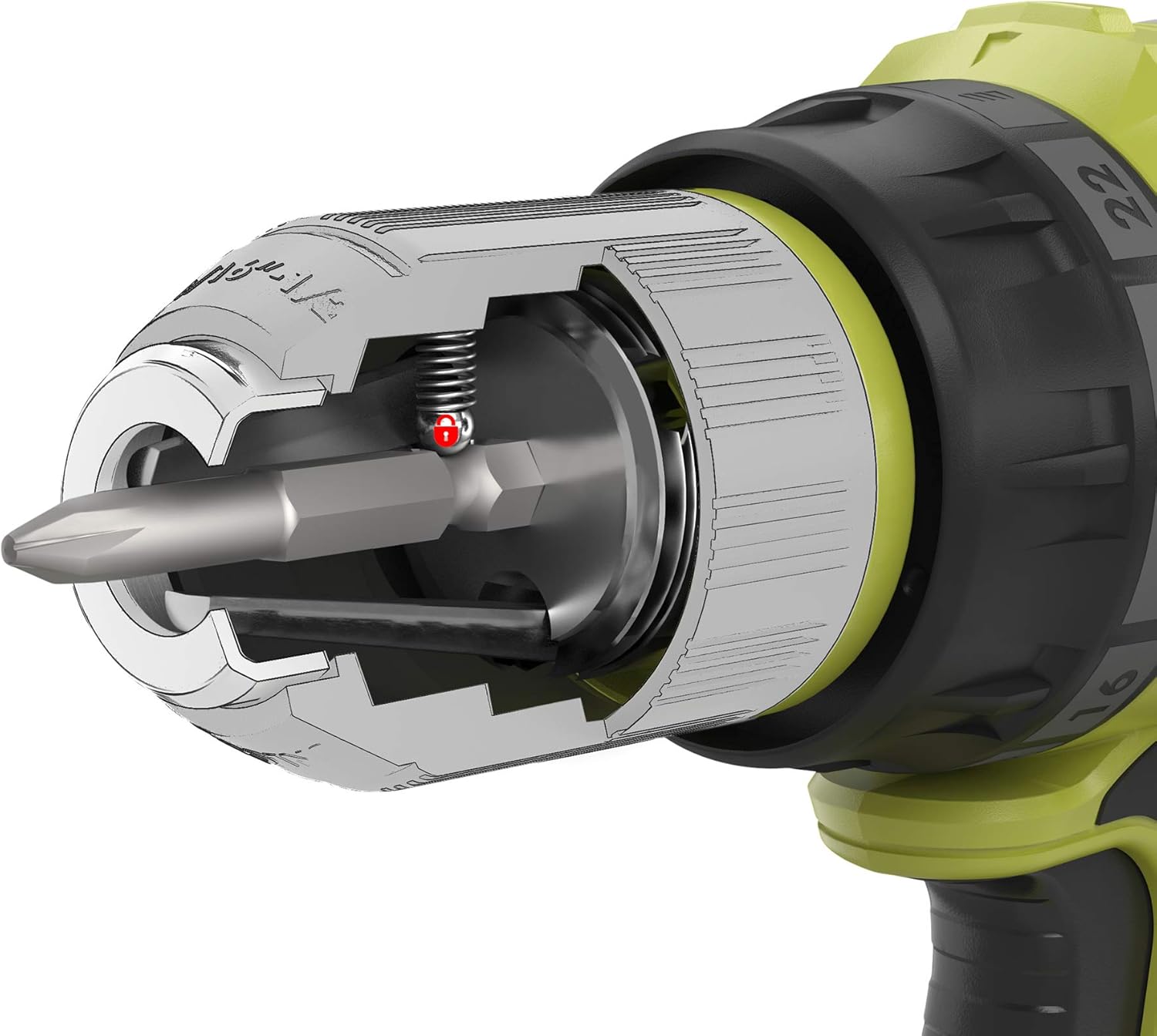 Ryobi 18V Snoerloze Koolborstelloze Boormachine R18Dd7-0