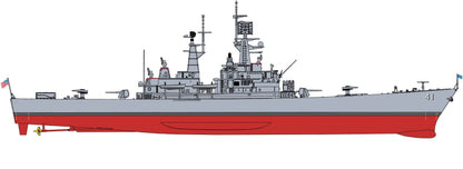 1/700 U.S. Navy USS Arkansas CGN-41 nuclear missile cruiser (japan import