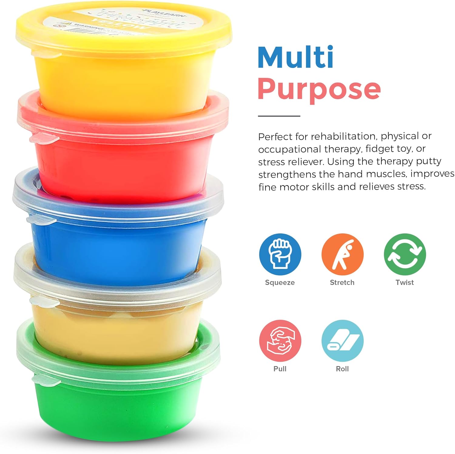 Therapy Putty 5Resistance Levels Ast