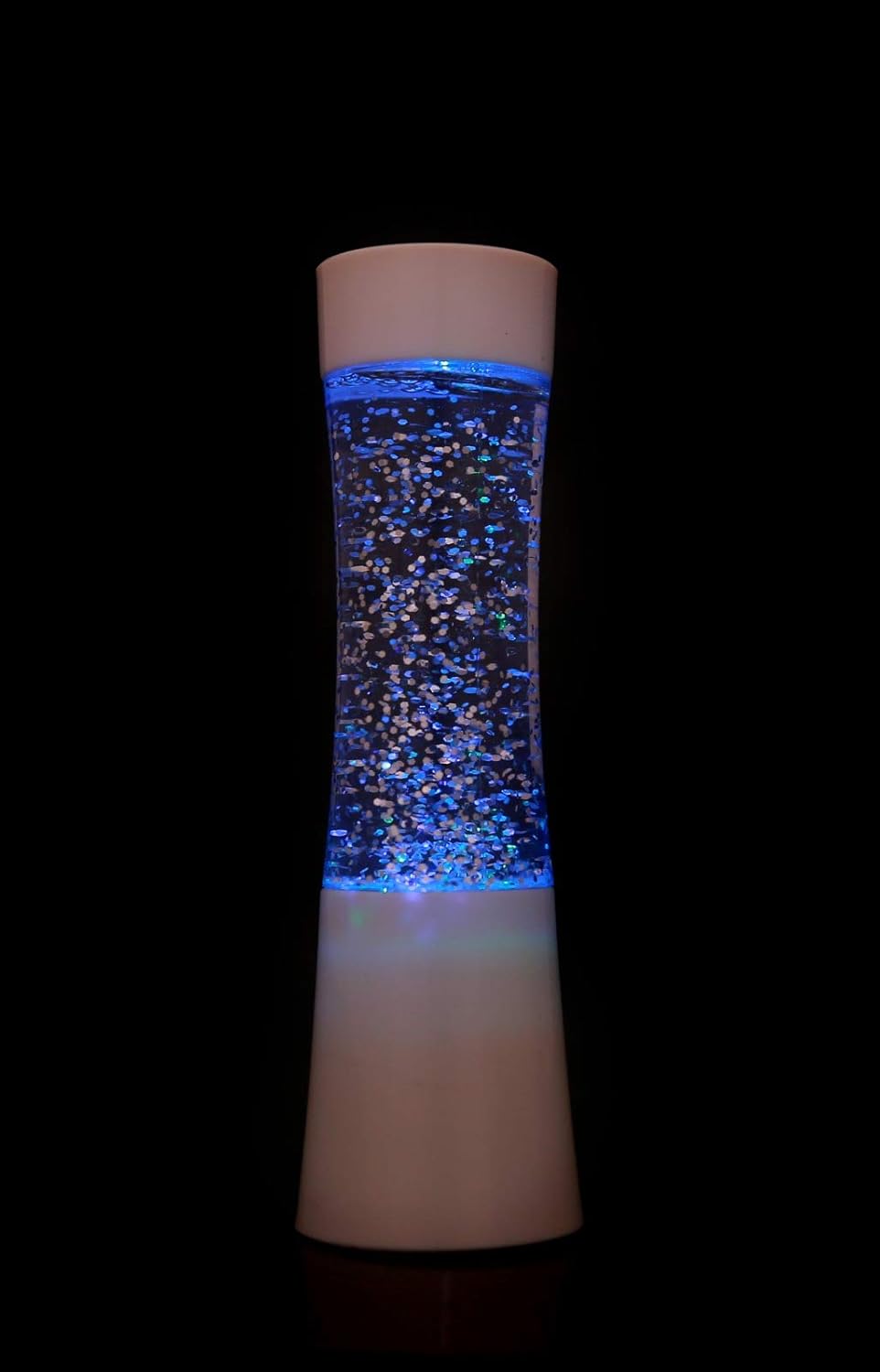 White Mini Shake 'N' Shine Glitter Lamp
