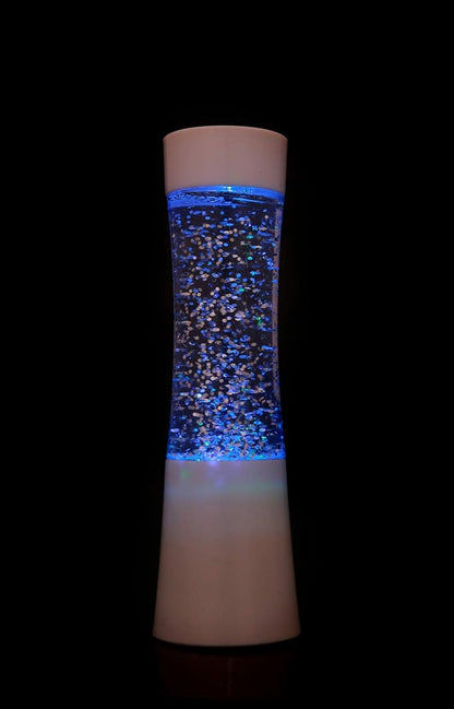 White Mini Shake 'N' Shine Glitter Lamp