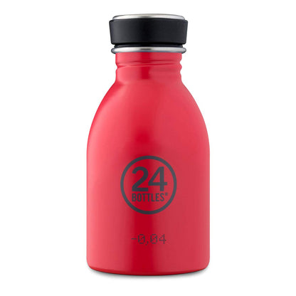 24Bottles Urban Bottle, Hot Red, 250 ML, Stainless Steel Reusable Bottle