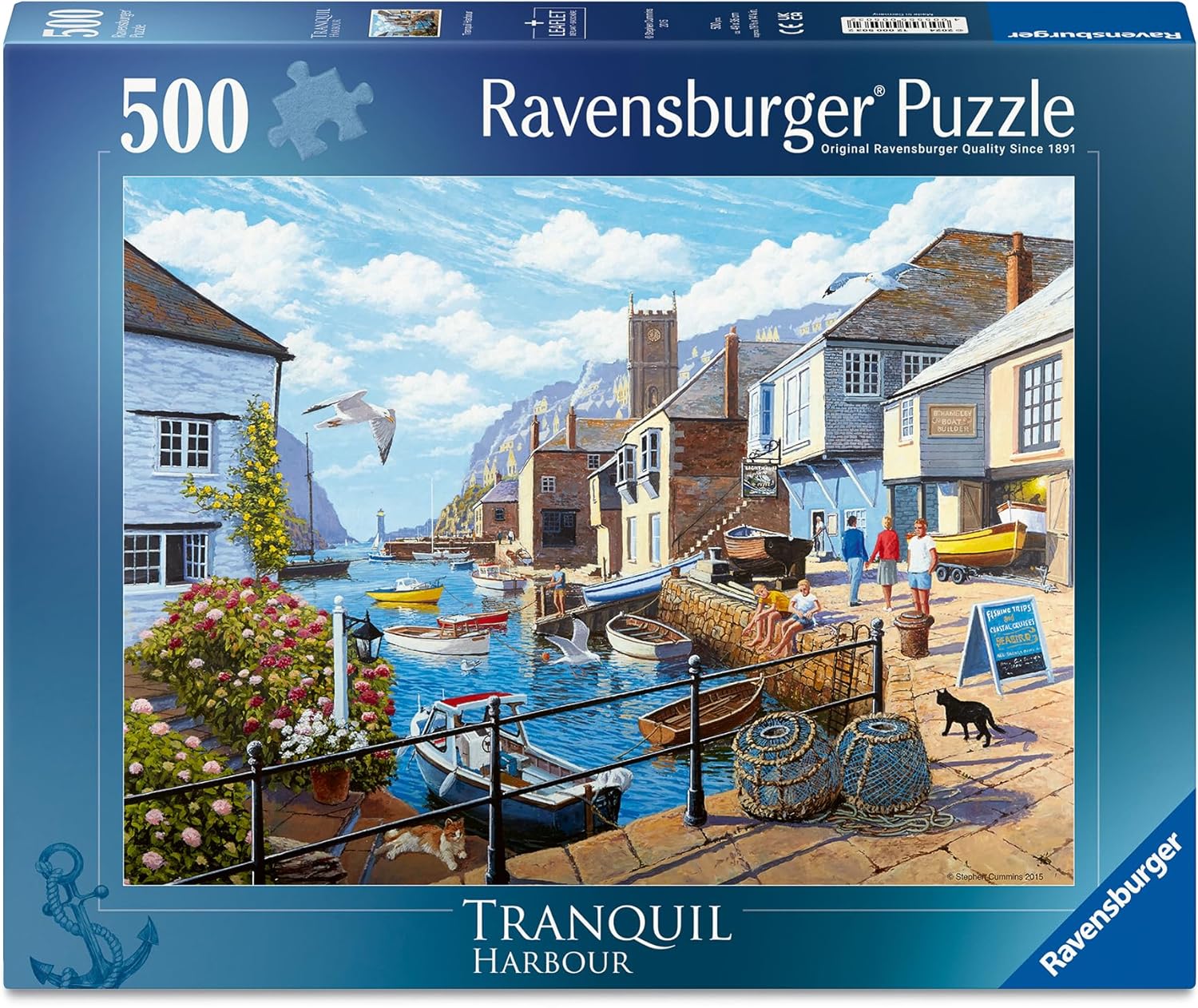 Ravensburger Tranquil Harbour 500 Piece Jigsaw Puzzle for Adults and Kids Age 10 Years Up