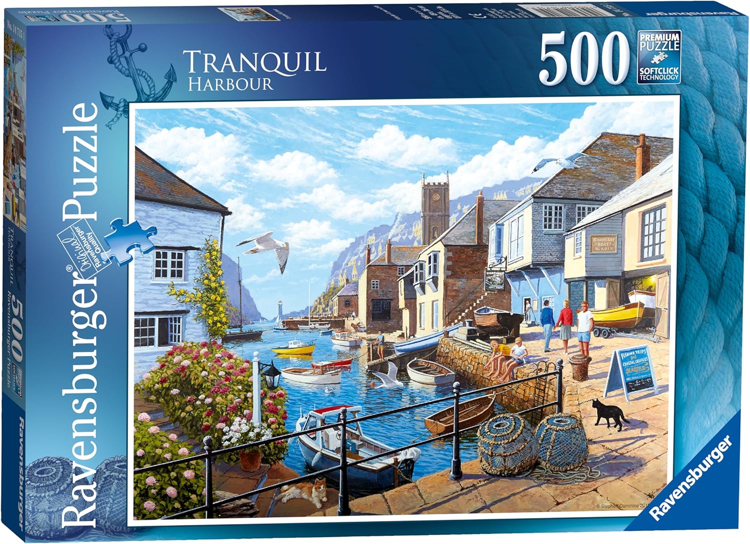 Ravensburger Tranquil Harbour 500 Piece Jigsaw Puzzle for Adults and Kids Age 10 Years Up