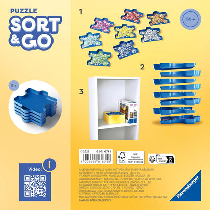 Ravensburger Puzzle Accessories - 8 Sorting Trays for Adults & Kids Age 14 Years Up