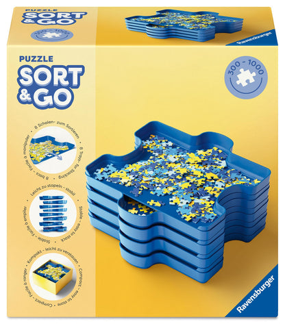 Ravensburger Puzzle Accessories - 8 Sorting Trays for Adults & Kids Age 14 Years Up