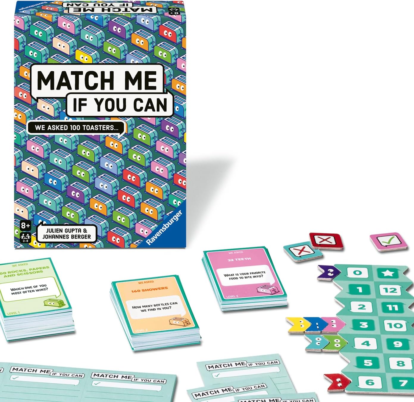 Ravensburger Match Me If You Can Game Fun Family Board Game for Adults and Kids Age 8 Years Up - 3 to 8 Players